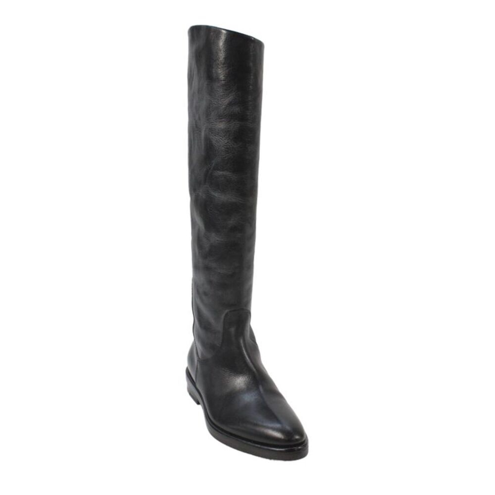 Roberto Del Carlo Womens Leather Knee High Boots Black Size 36.5 6.5